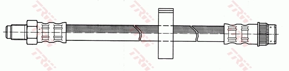 PHA237 TRW Tubo de frenos delantero
