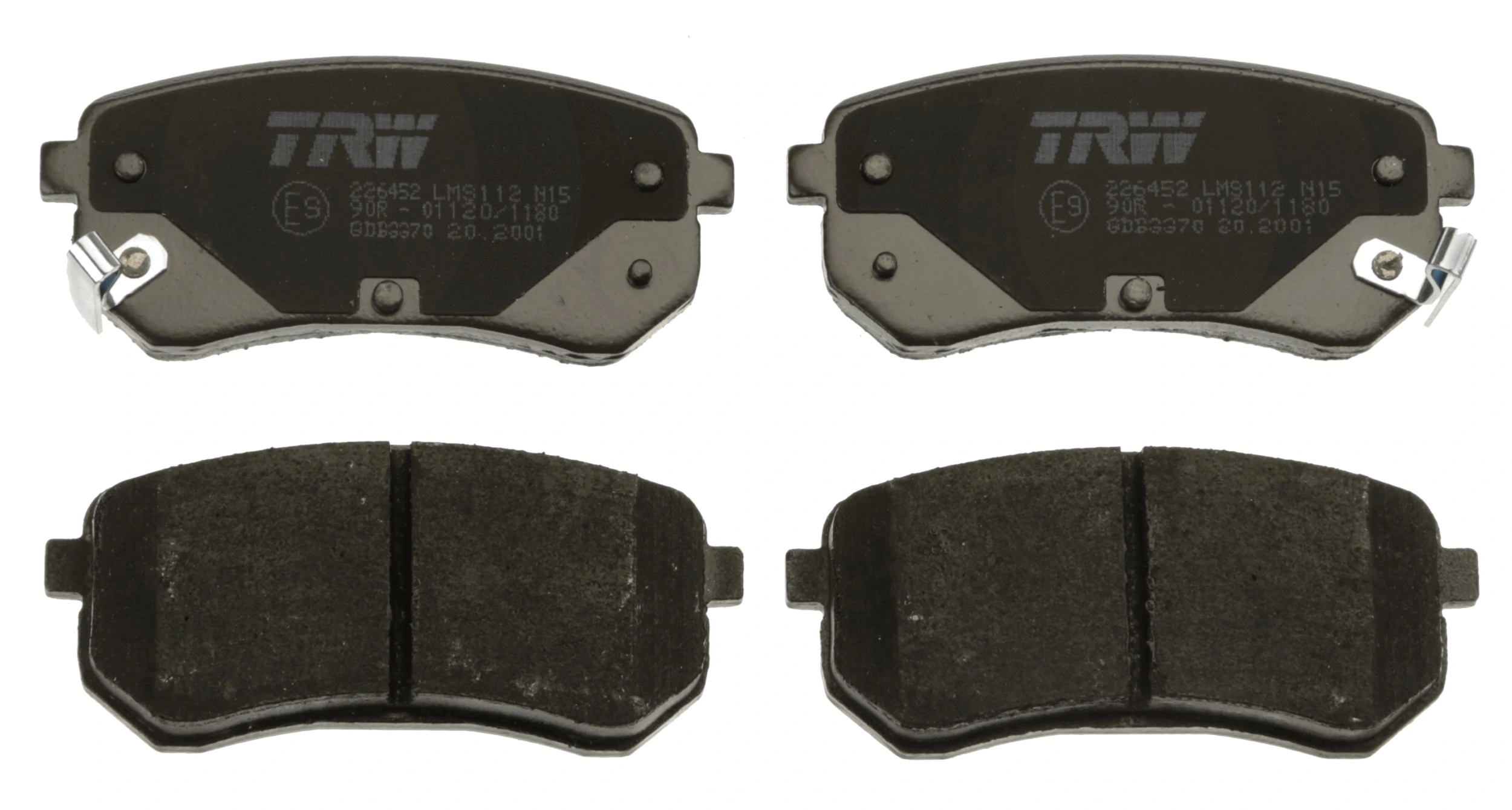 GDB3370 TRW Pastillas freno traseras