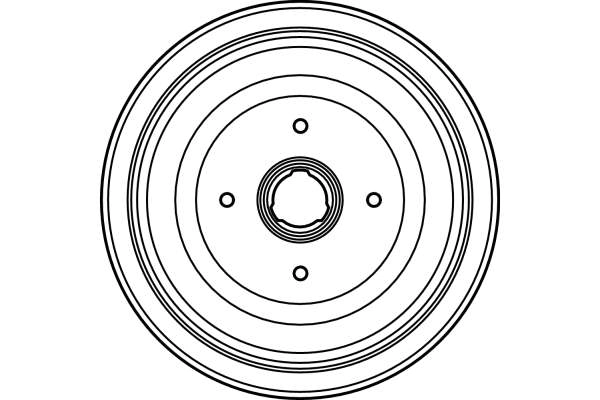 Tambor de freno trasero para Audi 100 C3 44, 44Q