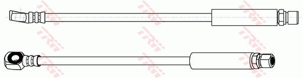 PHD348 TRW Tubo de frenos delantero