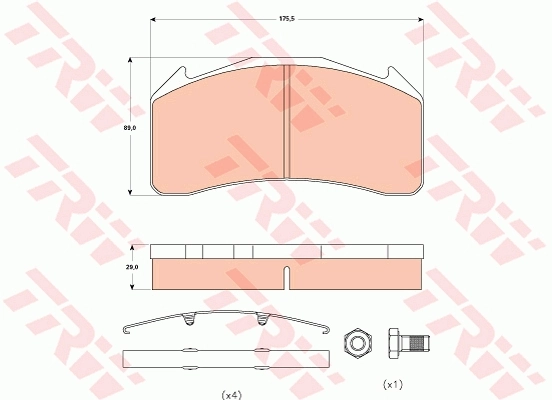 Pastillas traseras de freno TRW GDB5088 precio, desde 133,55 EUR