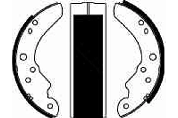 5015682 Ford Zapatas de freno de tambor traseras