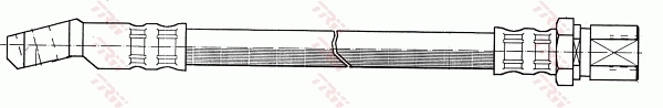 PHD109 TRW Tubo de frenos delantero