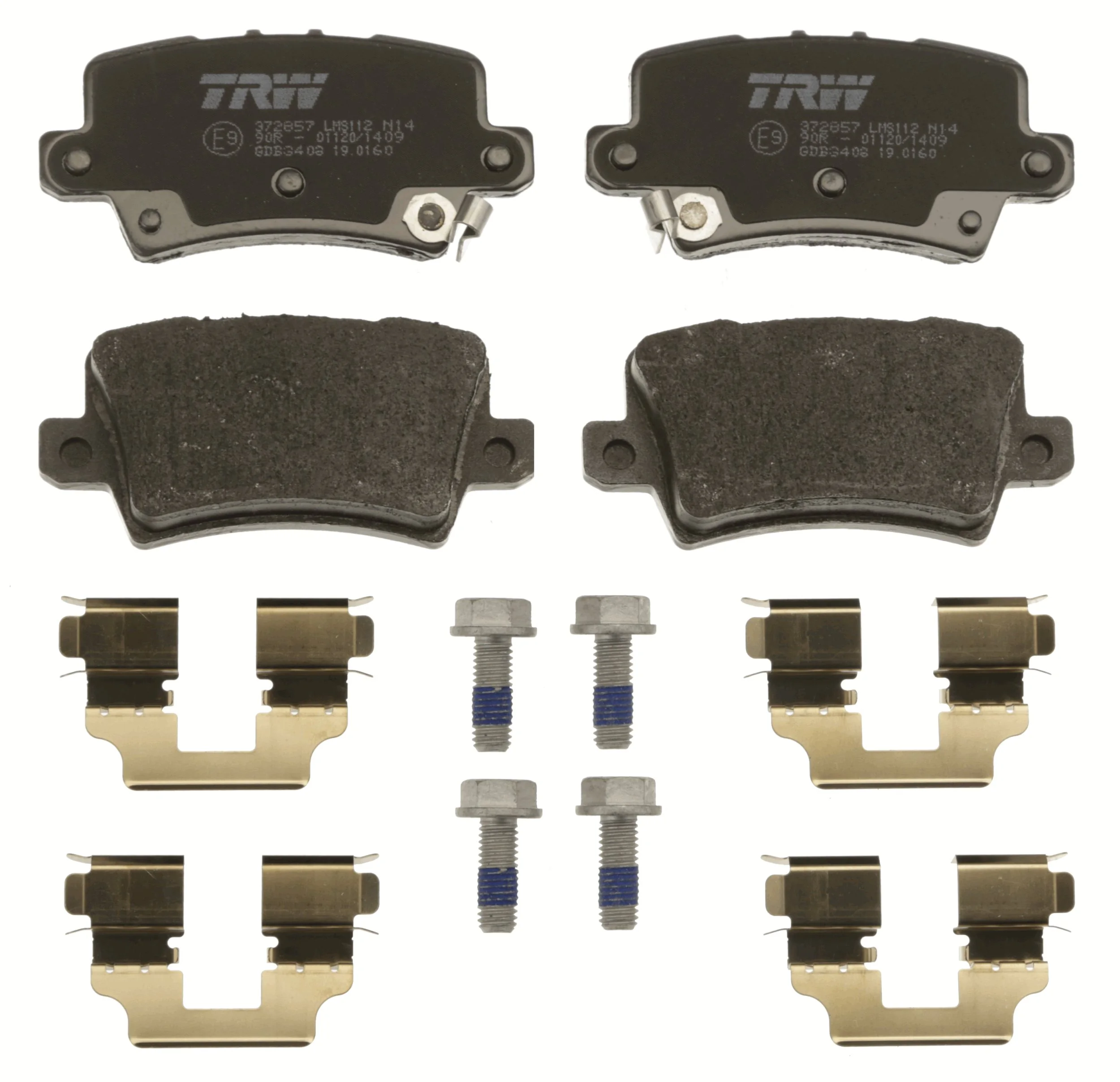 GDB3408 TRW Pastillas freno traseras