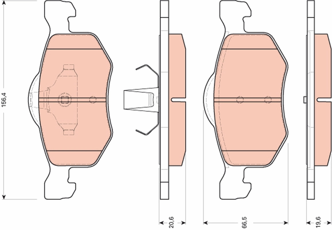 Comprar Pastillas de freno delanteras de disco Ford Maverick II 1N2 a bajo precio
