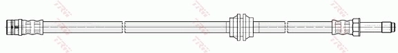 Tubo flexible de frenos delantero Mercedes Vito II