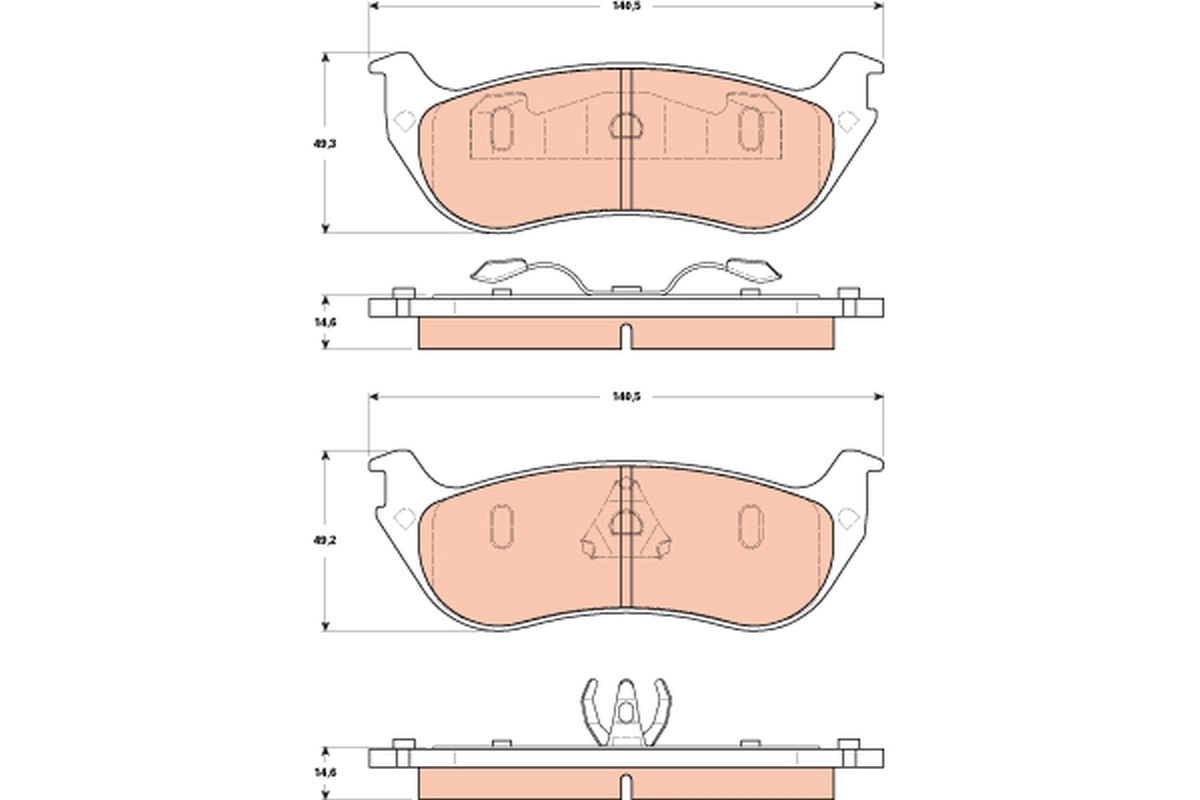 Pastillas traseras Ford Explorer  ()