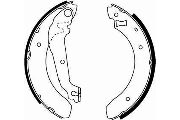 Zapatas de freno para Ford Sierra II GBC,GBG