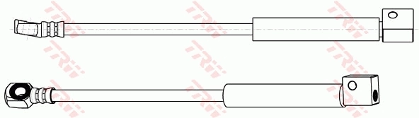 PHD226 TRW Tubo flexible de frenos delantero izquierdo 