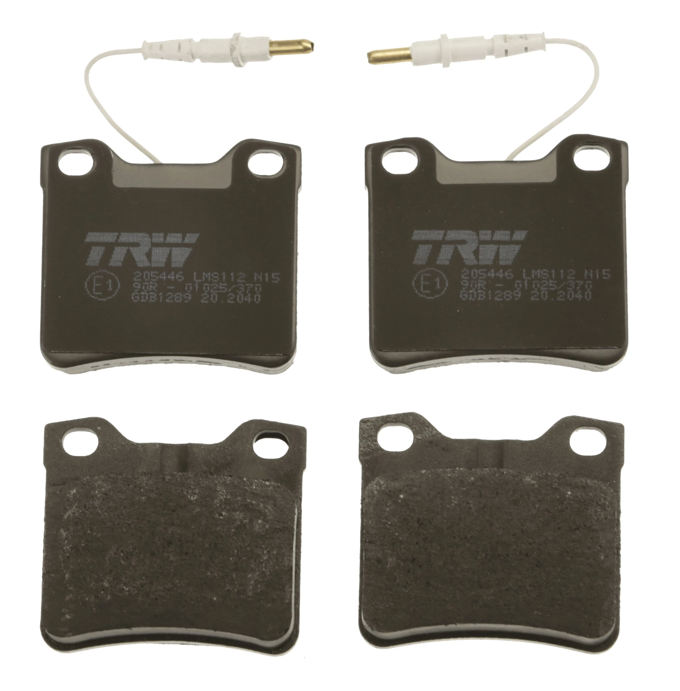 GDB1289 TRW Pastillas freno traseras