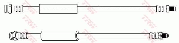 PHB159 TRW Tubo de frenos delantero