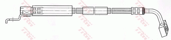 PHD401 TRW Tubo flexible de frenos delantero izquierdo 