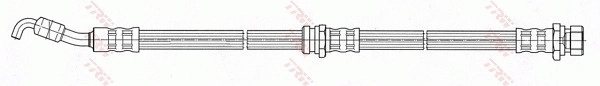 PHD468 TRW Tubo de frenos delantero
