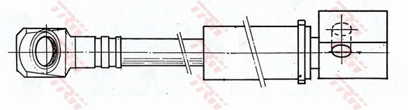 PHD229 TRW Tubo flexible de frenos delantero izquierdo 
