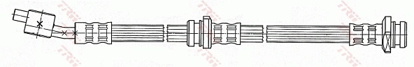 PHD480 TRW Tubo flexible de frenos delantero derecho