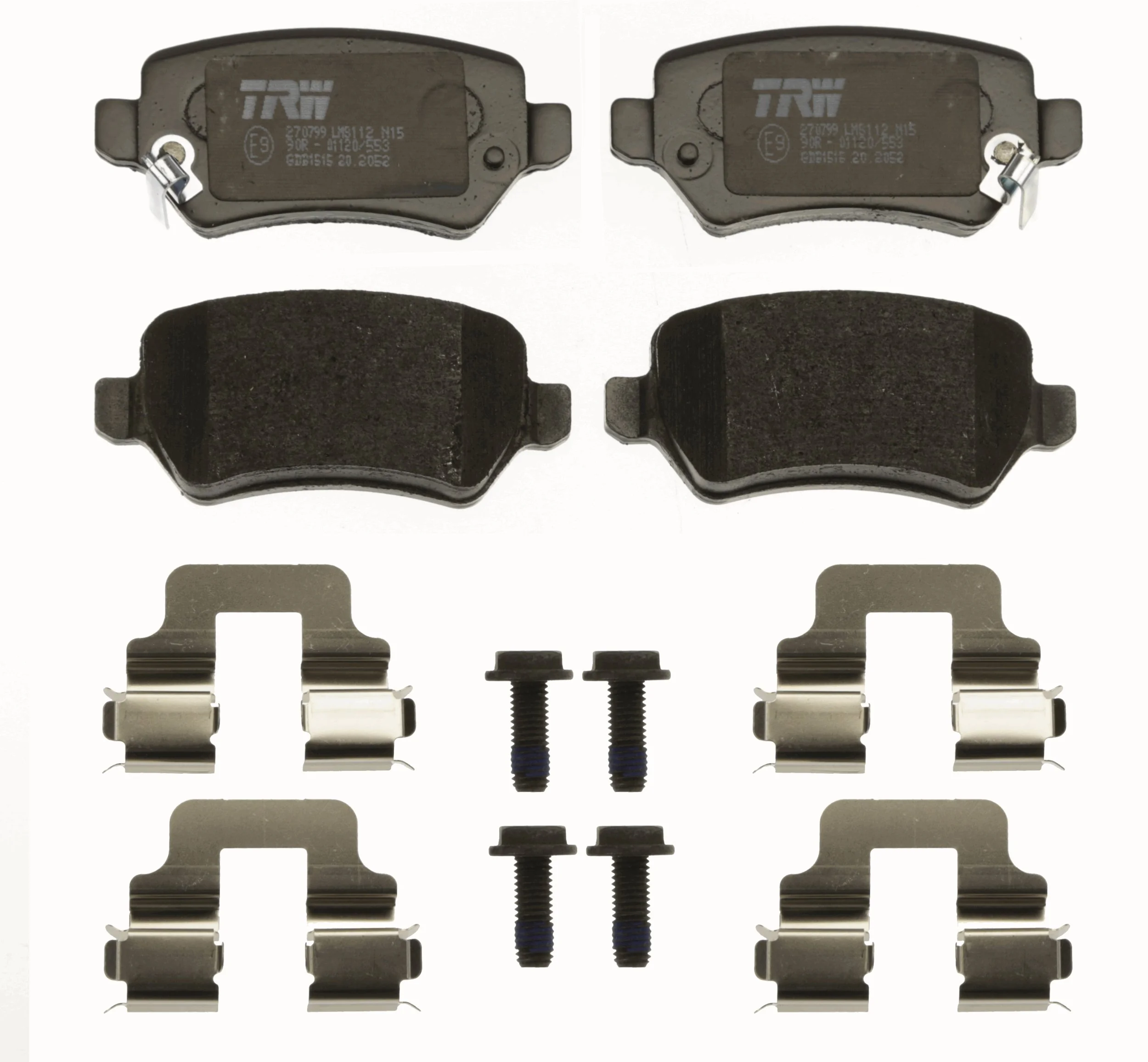 GDB1515 TRW Pastillas freno traseras