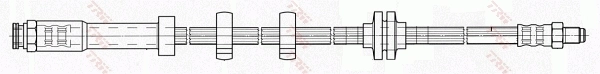 PHB298 TRW Tubo flexible de frenos delantero derecho