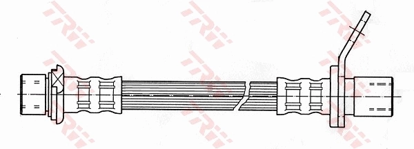 PHA393 TRW Tubo flexible de frenos delantero izquierdo 