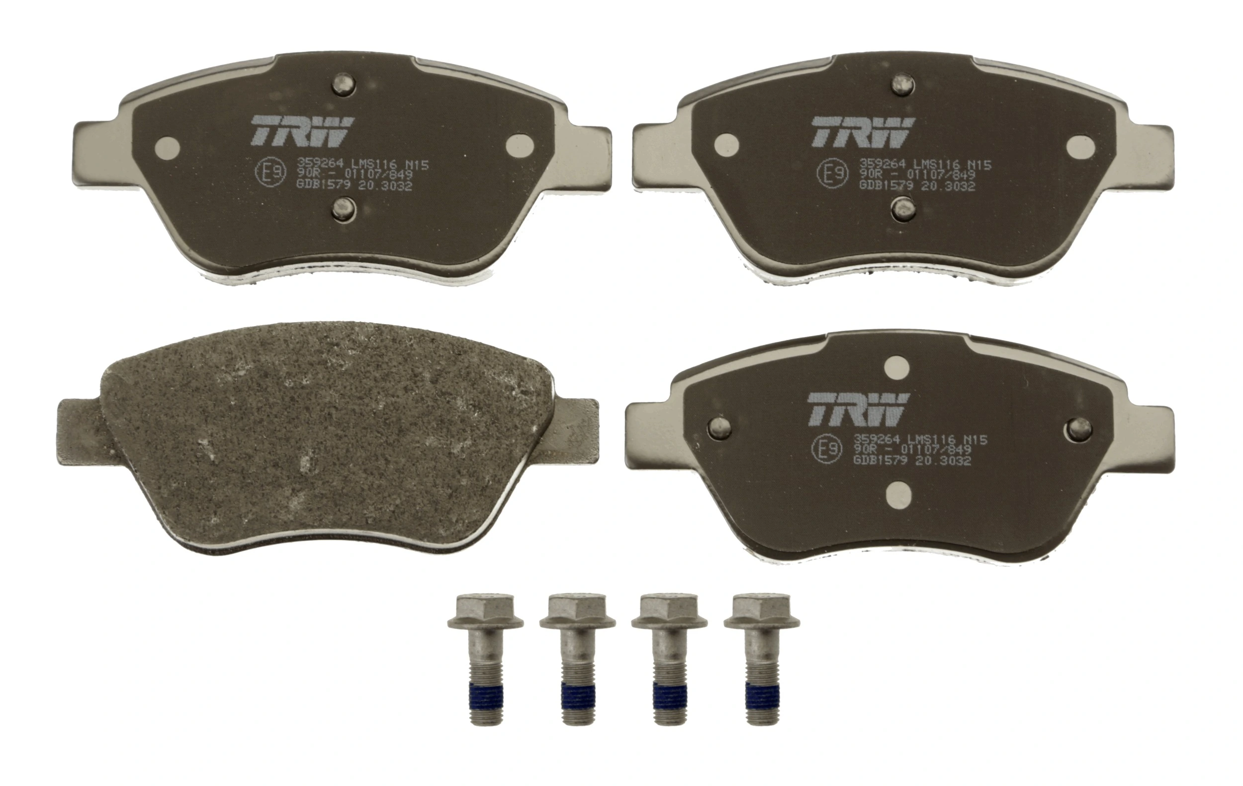 GDB1579 TRW Pastillas delanteras