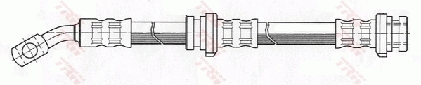 Tubo flexible de frenos delantero Nissan Vanette Cargo
