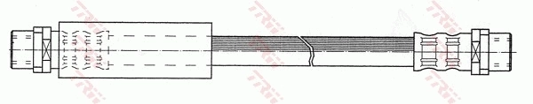 PHA289 TRW Tubo de frenos delantero