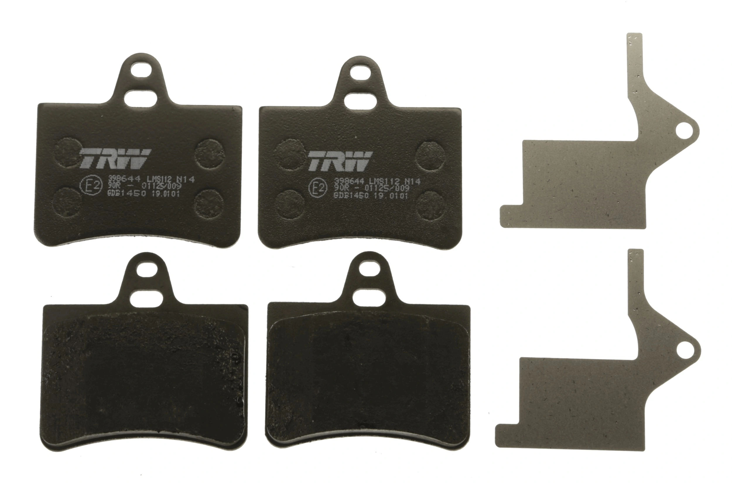 GDB1450 TRW Pastillas freno traseras