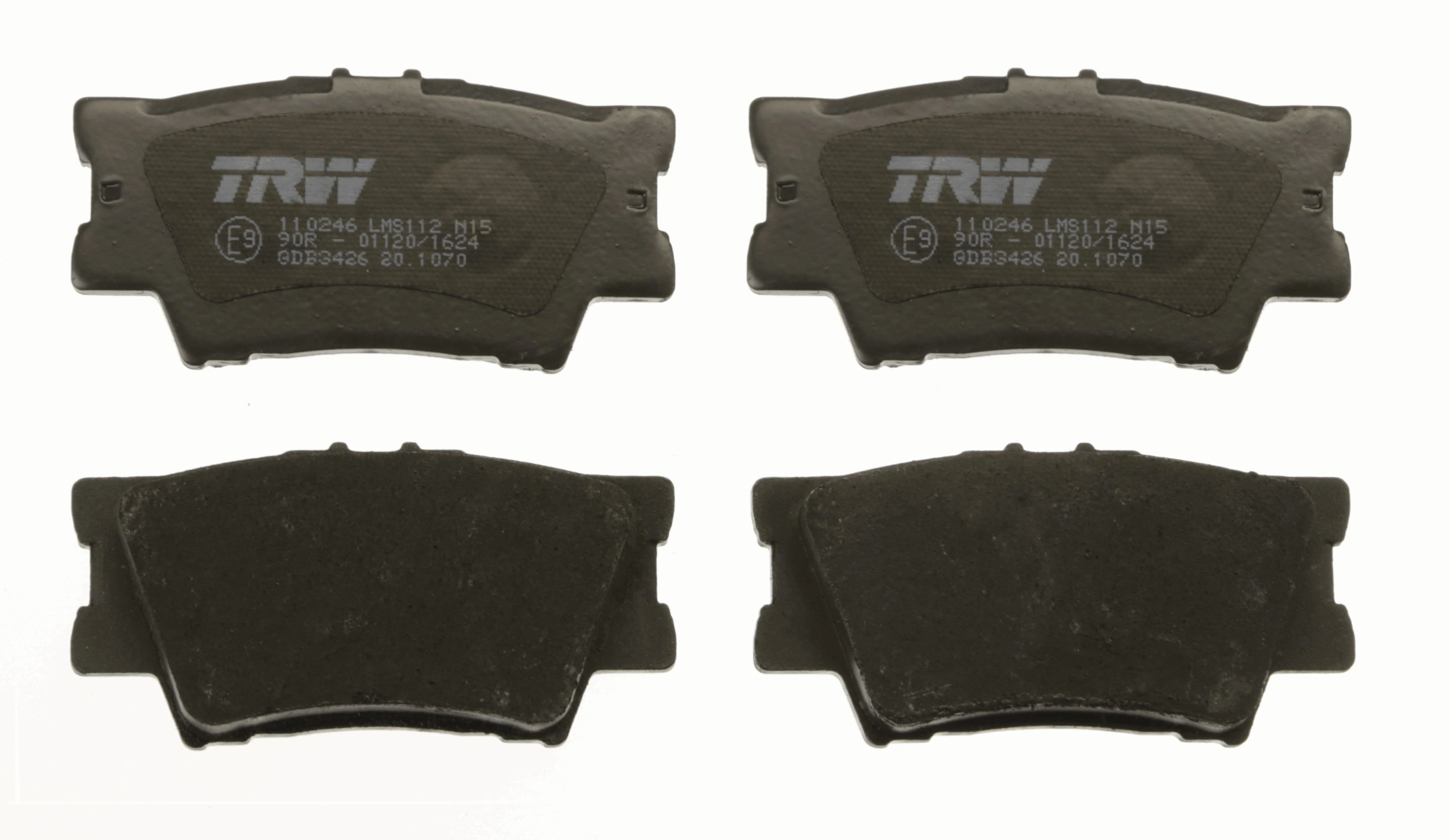 GDB3426 TRW Pastillas freno traseras