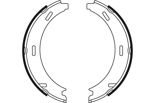 Juego de zapatas de frenos, freno de estacionamiento Mercedes E C124