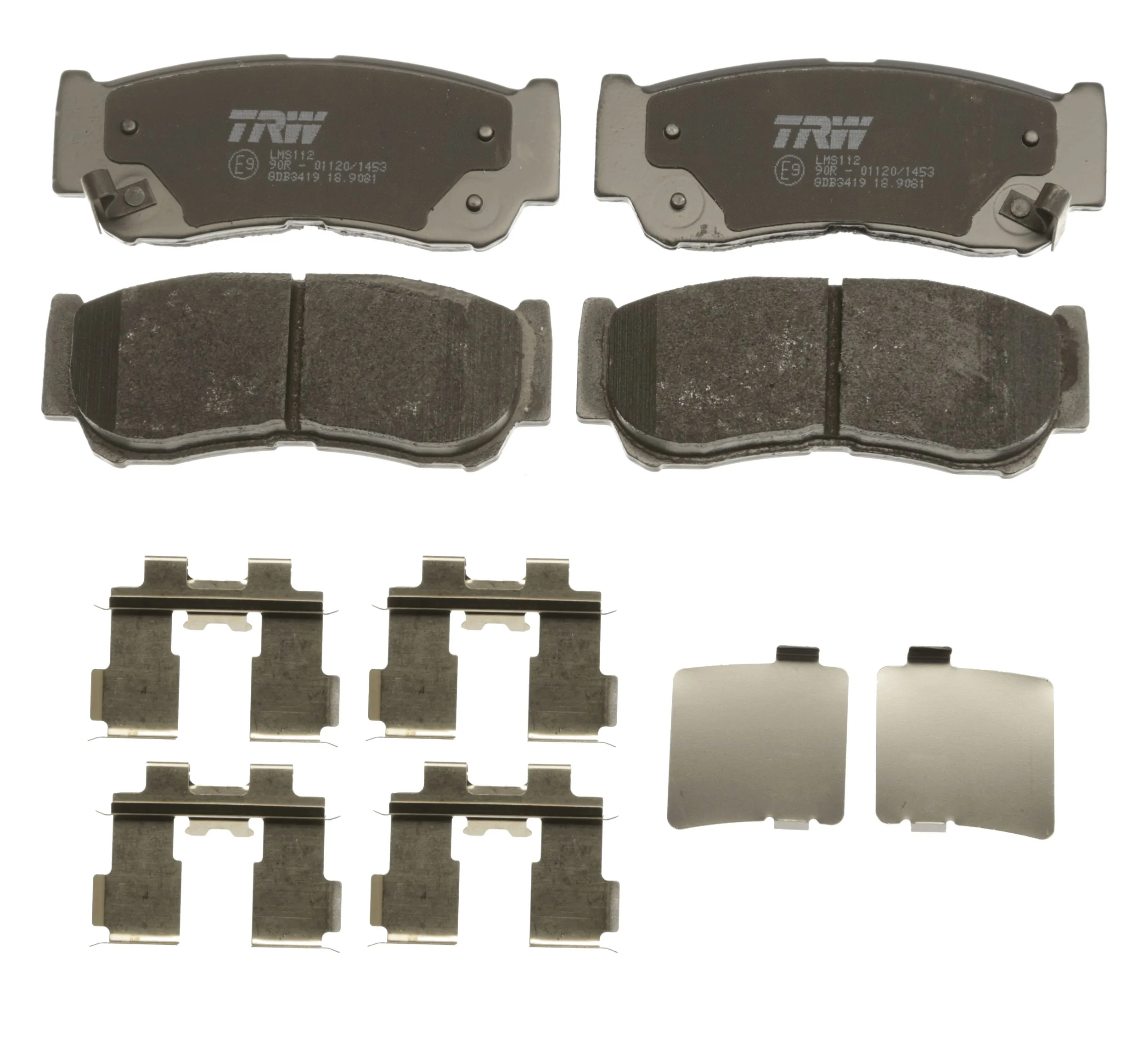 GDB3419 TRW Pastillas freno traseras