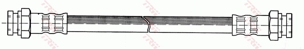 PHA157 TRW Tubo flexible de frenos delantero izquierdo 