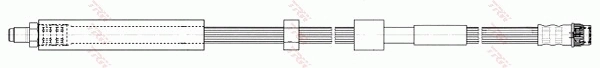 Tubo de frenos delantero para Citroen C4 GRAND PICASSO I UA