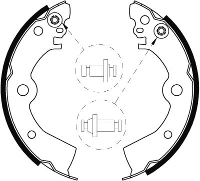 Zapatas de freno traseras Toyota 4406050Y25