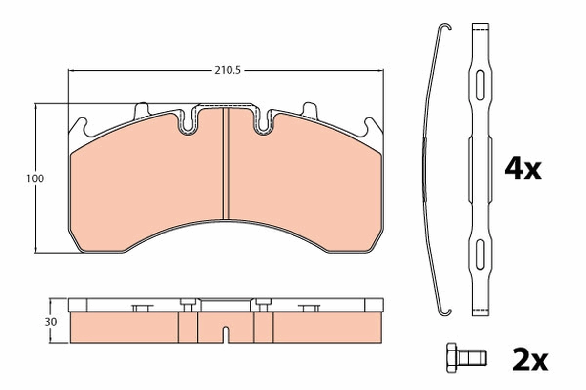 Pastillas freno traseras para Renault Trucks TRUCK PREMIUM 2 