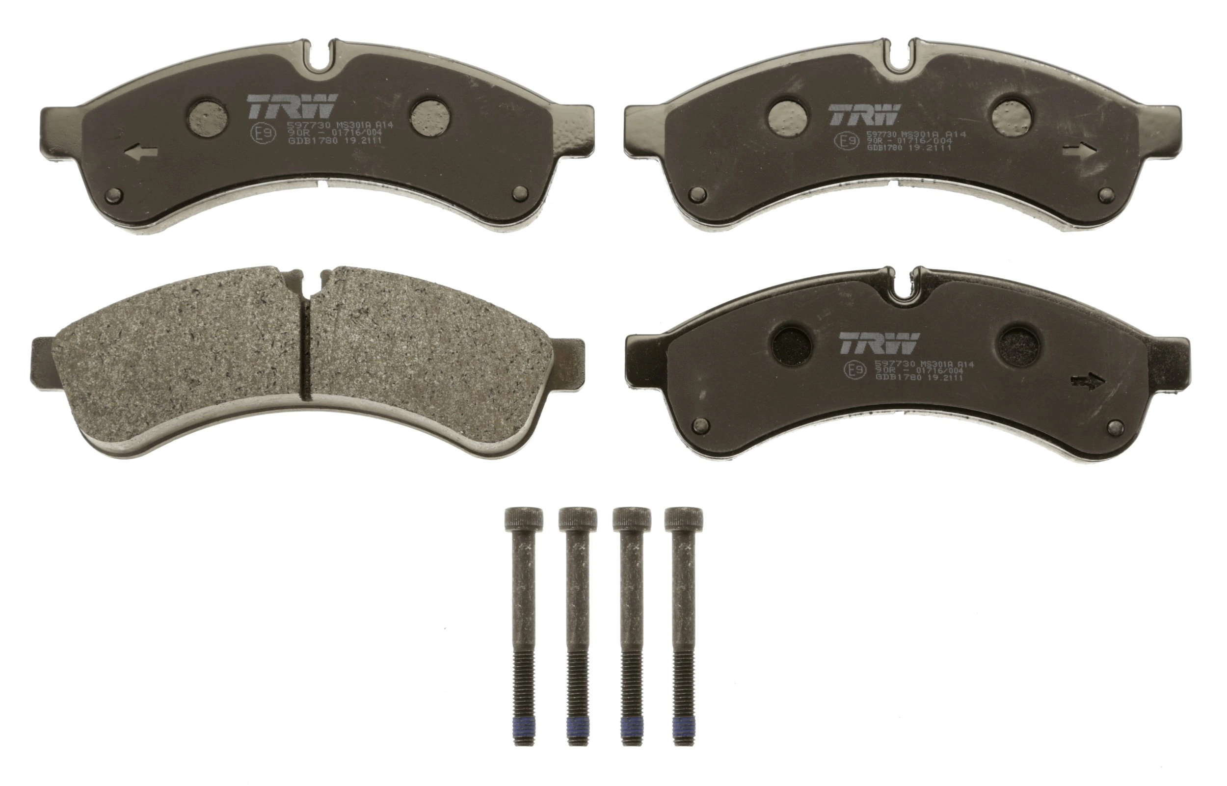 GDB1780 TRW Pastillas freno traseras