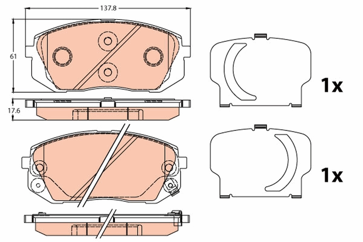 Pastillas de freno para Hyundai Tucson TL