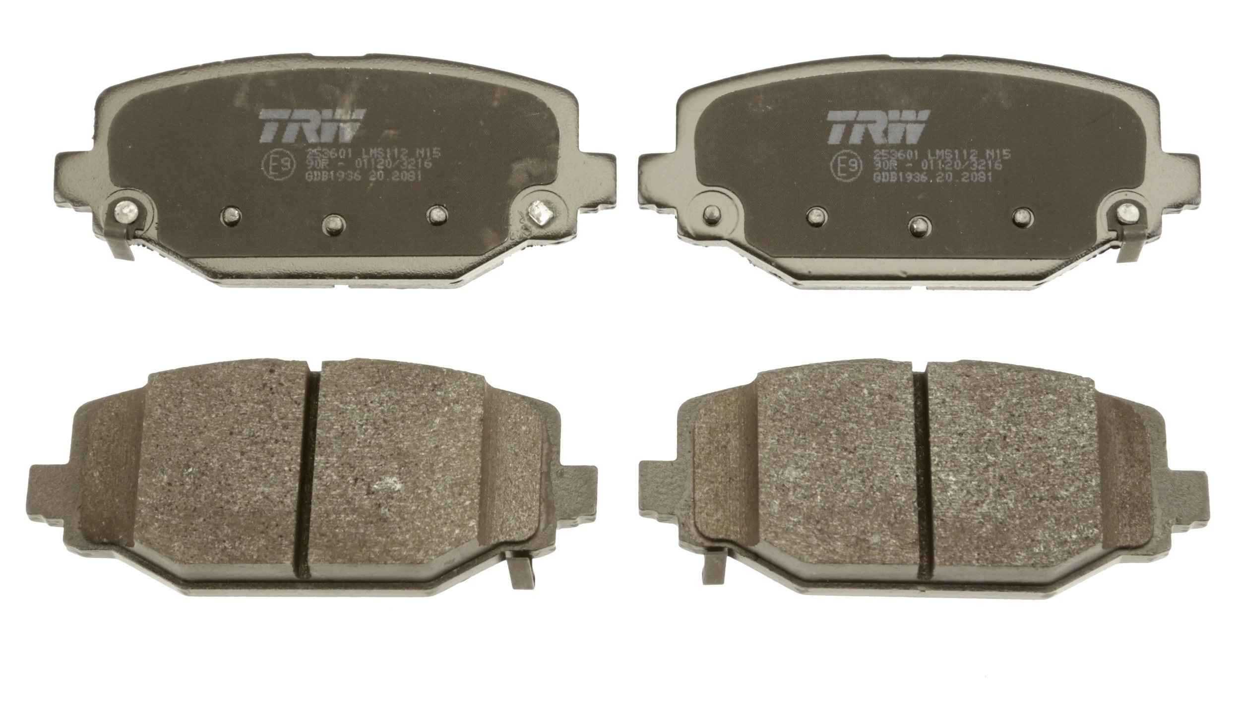 GDB1936 TRW Pastillas freno traseras