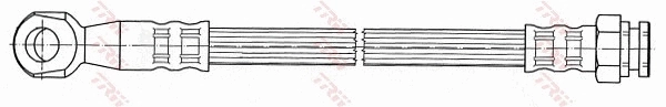 PHD111 TRW Manguera de freno trasera