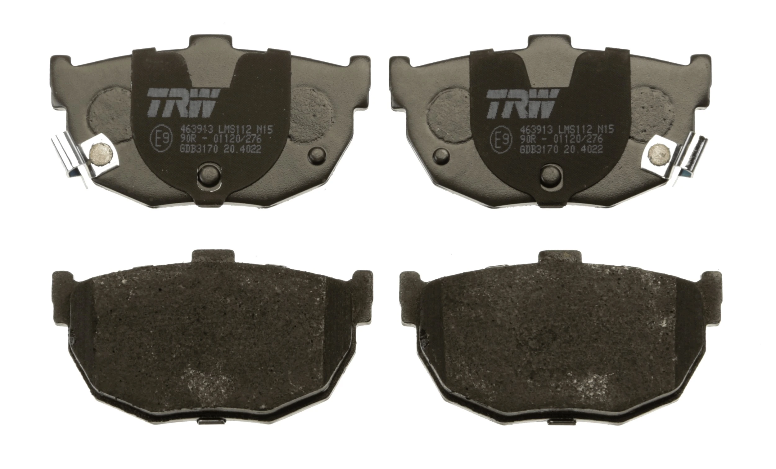 GDB3170 TRW Pastillas freno traseras