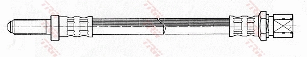 PHB107 TRW Manguera de freno trasero derecho