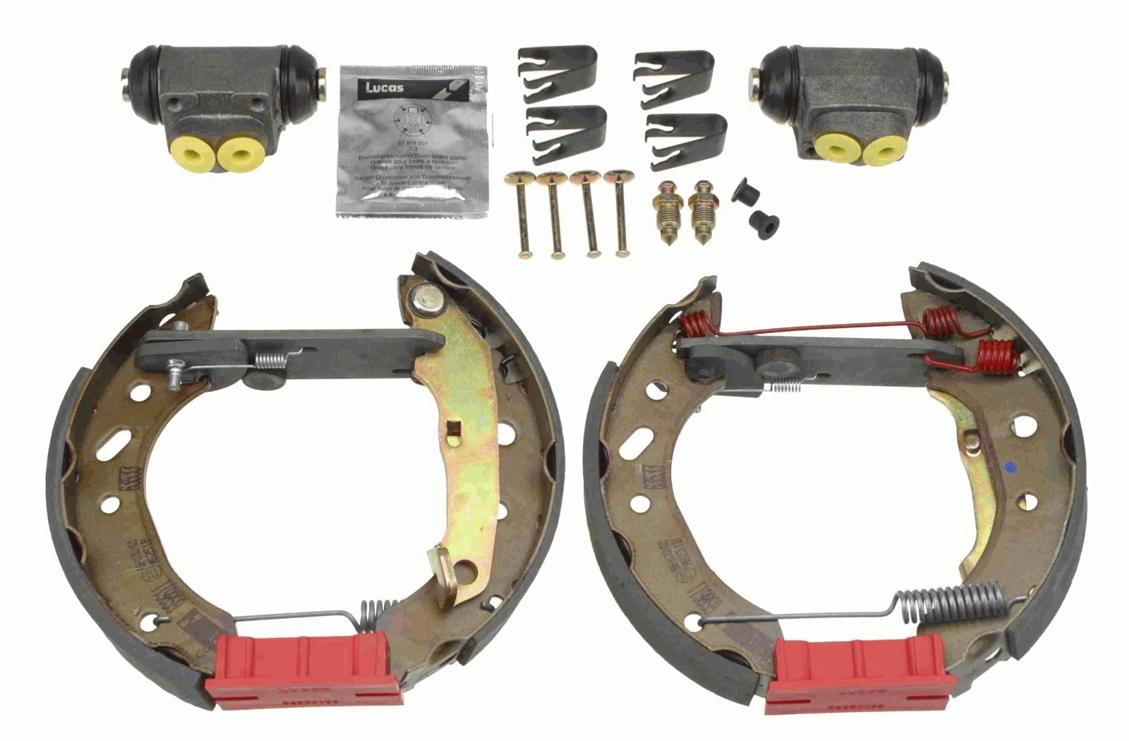 Comprar Juego de zapatas de freno traseras de tambor con cilindros completo Ford Escort  ANL a bajo precio