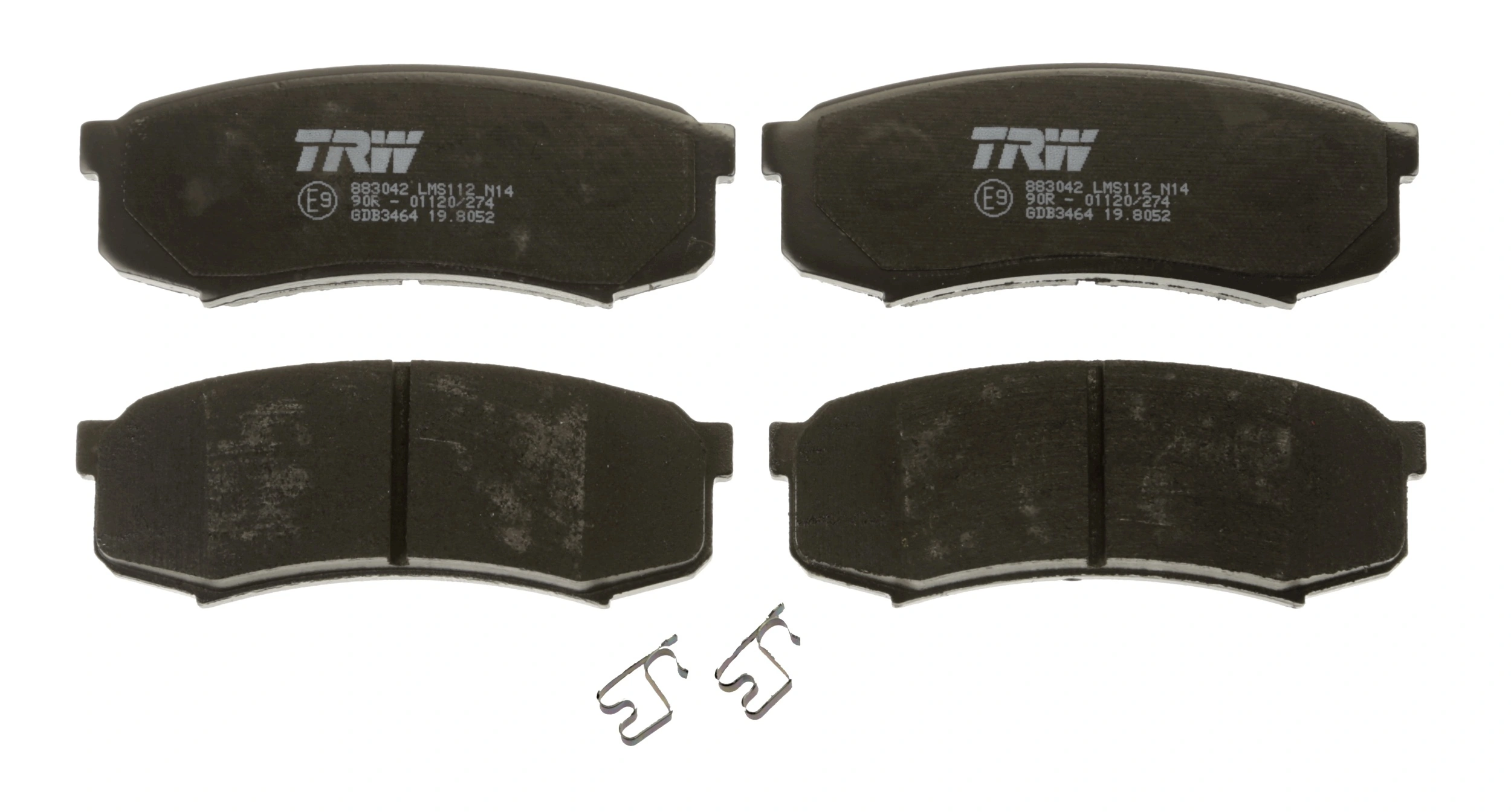 GDB3464 TRW Pastillas freno traseras