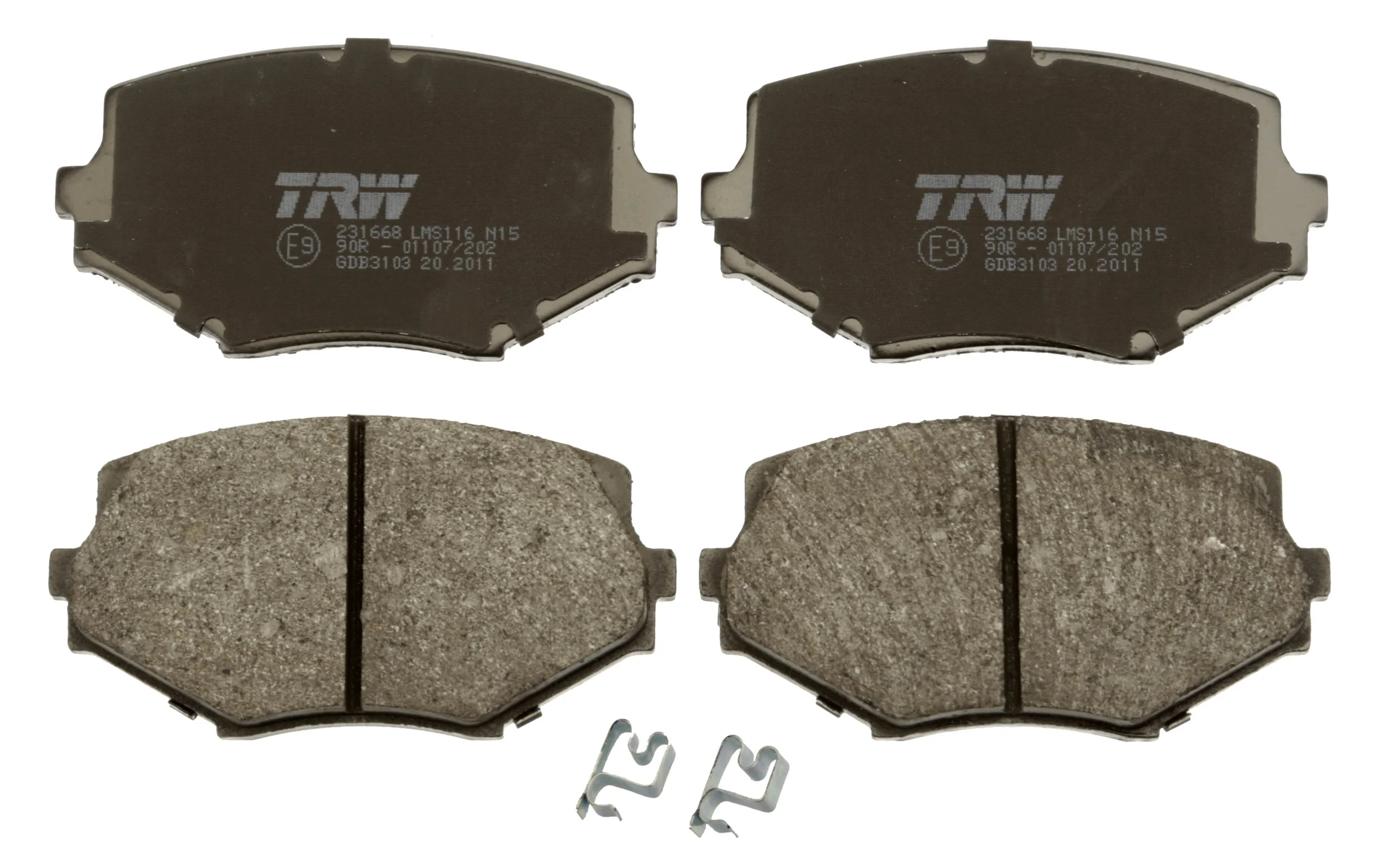 GDB3103 TRW Pastillas delanteras