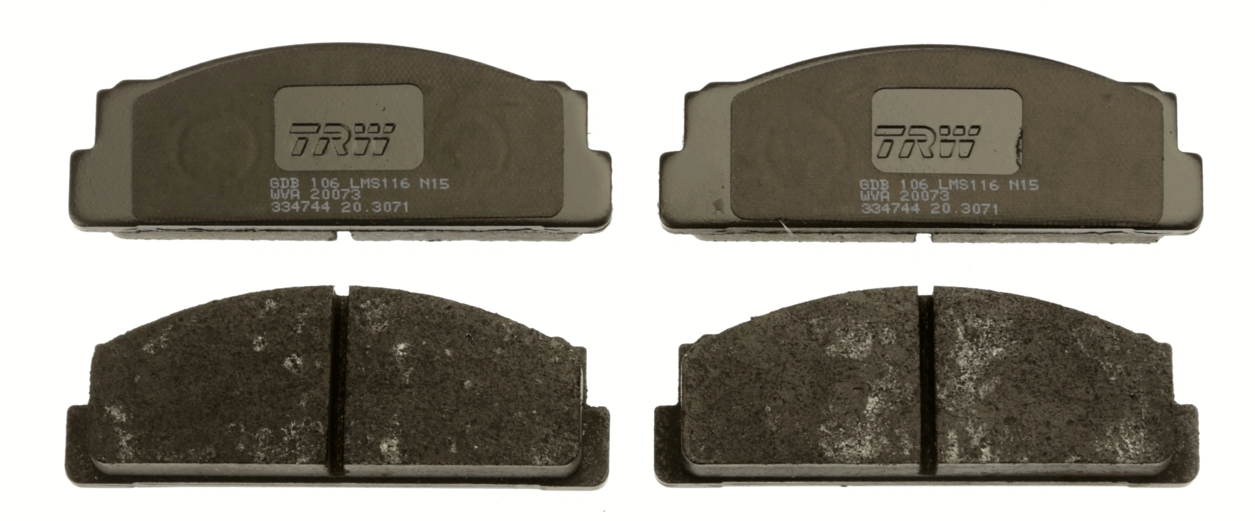 GDB106 TRW Pastillas delanteras