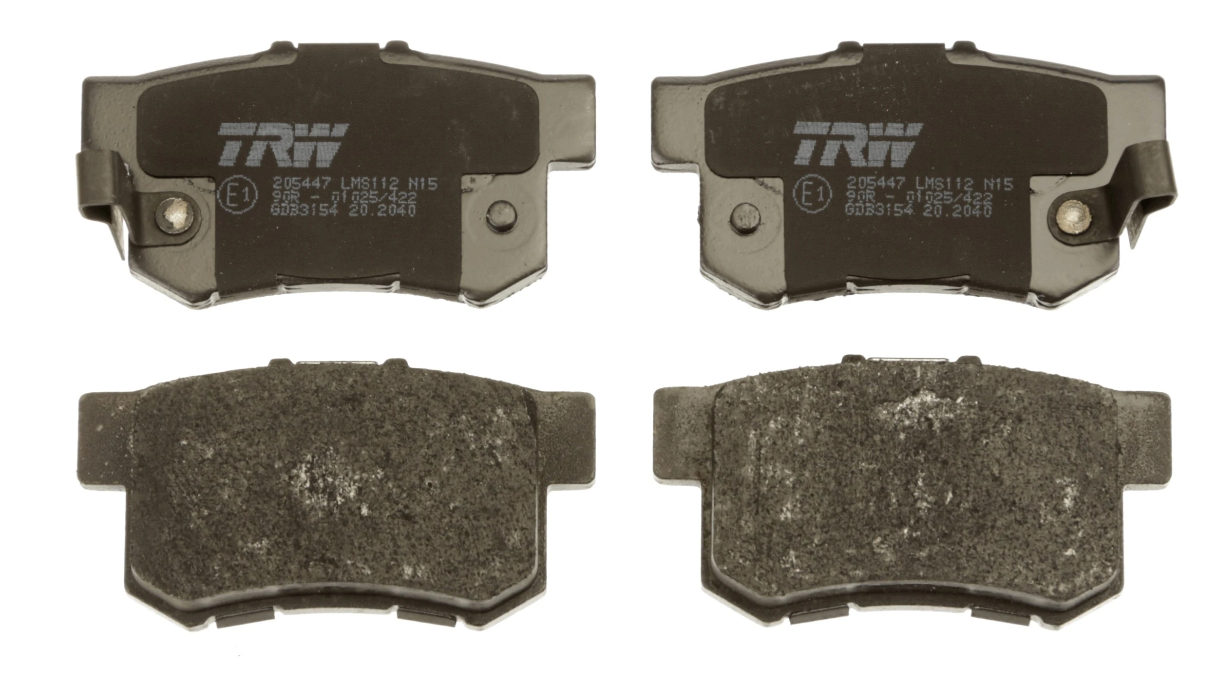 GDB3154 TRW Pastillas freno traseras