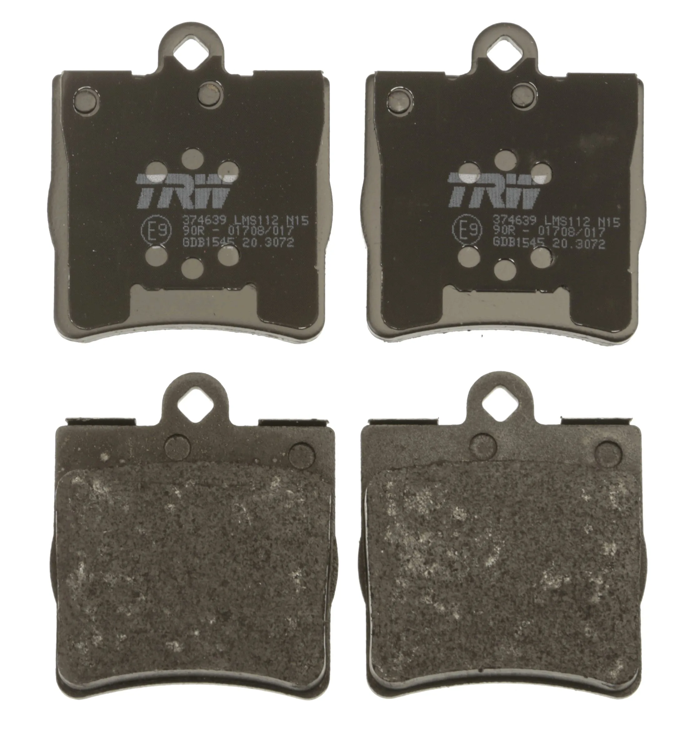 GDB1545 TRW Pastillas freno traseras