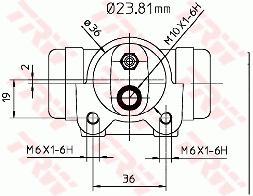 Comprar 9161236 General Motors Cilindro de freno de rueda trasera