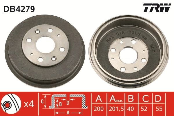 Tambor de freno trasero Mazda 323 II desde 36,52 €