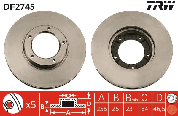 Discos para Mitsubishi Colt III C5A