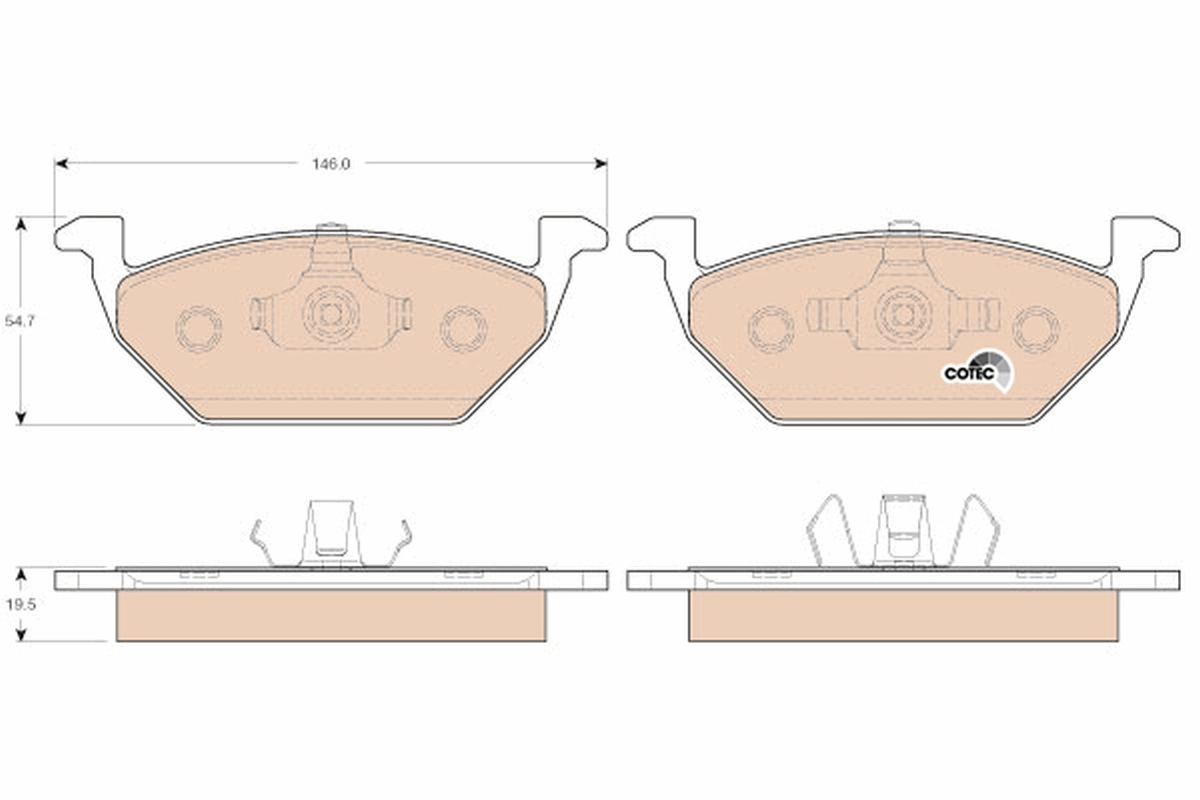 Pastillas de freno delanteras Seat Ibiza 5 KJ1, KJG