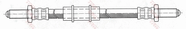 PHC101 TRW Tubo de frenos delantero